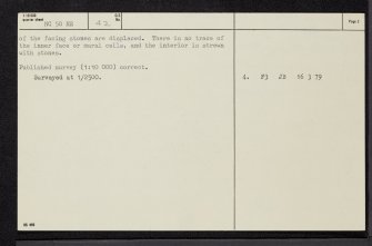 Ferry Wood, NC50NE 42, Ordnance Survey index card, page number 2, Verso