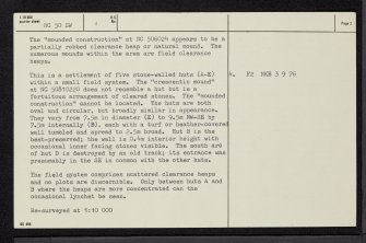 Durcha, NC50SW 1, Ordnance Survey index card, page number 2, Verso