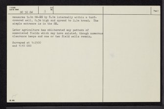 Mid Atlass, NC50SW 3, Ordnance Survey index card, page number 2, Verso