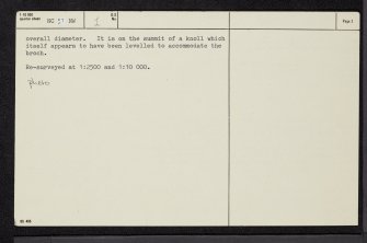 Shinness, NC51NW 1, Ordnance Survey index card, page number 2, Verso