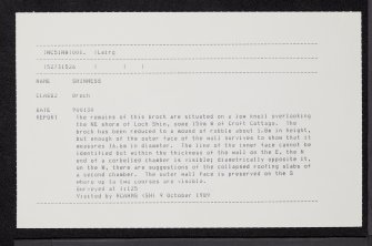 Shinness, NC51NW 1, Ordnance Survey index card, Recto