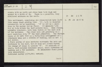 Strath Tirry, NC51NW 2, Ordnance Survey index card, page number 2, Verso