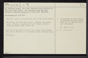 Dalmichy, NC51SE 5, Ordnance Survey index card, page number 2, Verso