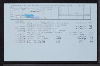 Dalmichy, NC51SE 5, Ordnance Survey index card, Recto