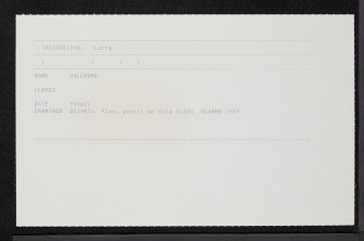 Dalchork, NC51SE 8, Ordnance Survey index card, Recto