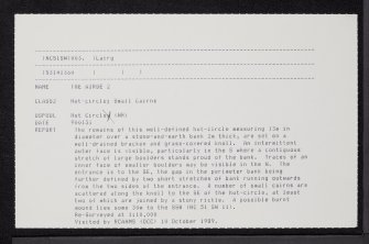 The Airde, NC51SW 3, Ordnance Survey index card, Recto