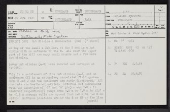 Meall A' Gob Mor, NC53NE 2, Ordnance Survey index card, page number 1, Recto