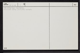 Reidhachaisteil, NC53NE 3, Ordnance Survey index card, page number 2, Verso