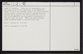 Rossal, NC60SE 6, Ordnance Survey index card, page number 3, Recto