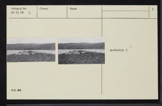 Coill'Ach A' Chuil, Loch Naver, NC63NE 2, Ordnance Survey index card, page number 2, Recto