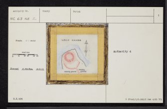 Coill'Ach A' Chuil, Loch Naver, NC63NE 2, Ordnance Survey index card, page number 1, Recto