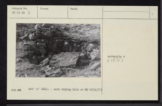 Ach A' Chuil, NC63NE 3, Ordnance Survey index card, page number 1, Recto