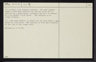 Strath Naver, NC63NE 24, Ordnance Survey index card, page number 2, Verso