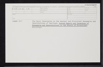 Blar Na Fola, NC63NE 56, Ordnance Survey index card, Recto