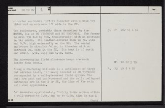 Grudie, NC70NW 1, Ordnance Survey index card, page number 2, Verso