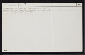 Achnagarron, NC70SW 18, Ordnance Survey index card, page number 2, Verso