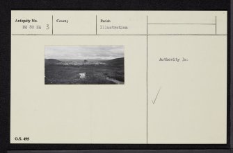 Loch Brora, NC80NE 3, Ordnance Survey index card, Recto