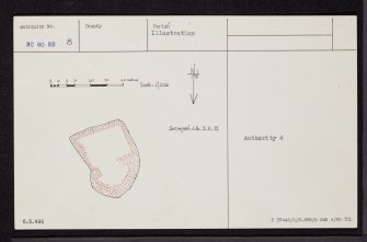 Eilean Nam Faoileag, NC80NE 8, Ordnance Survey index card, Recto