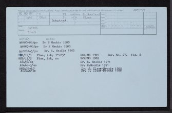 Carrol, NC80NW 1, Ordnance Survey index card, Recto