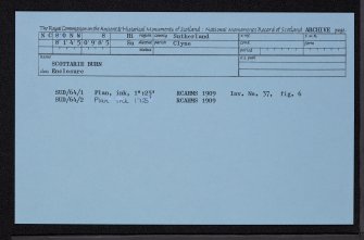Scottarie Burn, NC80NW 8, Ordnance Survey index card, Recto