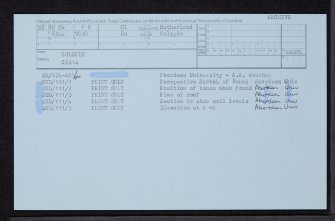 Golspie, NC80SW 18, Ordnance Survey index card, Recto