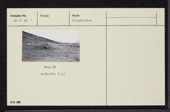 Cairn Greeanan, NC81SW 1, Ordnance Survey index card, Recto