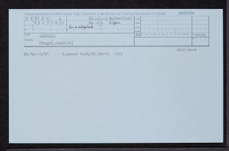 Ascoile, NC81SW 4, Ordnance Survey index card, Recto