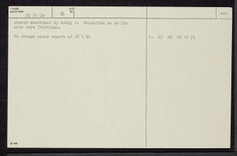 Ascoile, NC81SW 8, Ordnance Survey index card, page number 2, Verso