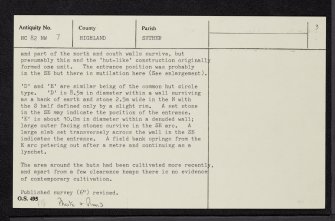 Ceannabhaid, NC82NW 7, Ordnance Survey index card, page number 3, Recto