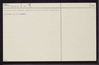Learable Hill, NC82SE 16, Ordnance Survey index card, page number 2, Verso