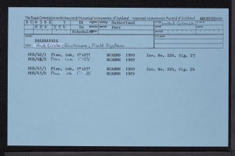 Dalhalvaig, NC85NE 3, Ordnance Survey index card, Recto
