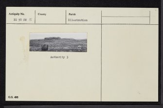 Kintradwell, NC90NW 5, Ordnance Survey index card, Recto