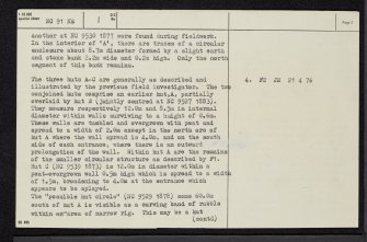 Badiepullacher, NC91NE 1, Ordnance Survey index card, page number 2, Verso