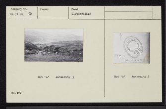 Allt Cille Pheadair, NC91NE 3, Ordnance Survey index card, Recto