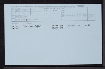 Torrish Burn, NC91NE 11, Ordnance Survey index card, Recto