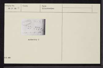 Torrish Burn, NC91NE 11, Ordnance Survey index card, Recto