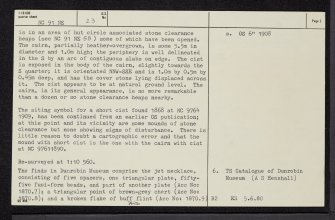 Torrish, NC91NE 23, Ordnance Survey index card, page number 2, Verso