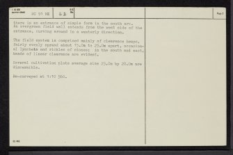 Torrish, NC91NE 42, Ordnance Survey index card, page number 2, Verso