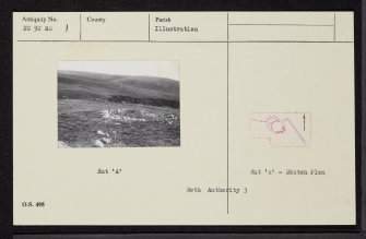 Allt Cille Pheadair, NC92SE 1, Ordnance Survey index card, Recto