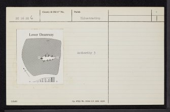 'Cnoc Na H-Uiseig', Lower Dounreay, NC96NE 6, Ordnance Survey index card, Recto