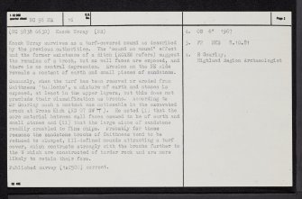 Cnoc Urray, NC96NE 16, Ordnance Survey index card, page number 2, Verso