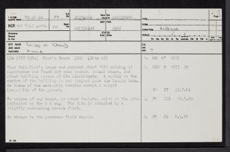 Bridge Of Isauld, NC96NE 19, Ordnance Survey index card, page number 1, Recto