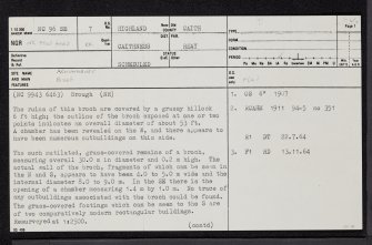 Achunabust, NC96SE 7, Ordnance Survey index card, page number 1, Recto