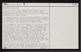 Achins, NC96SE 32, Ordnance Survey index card, page number 2, Verso