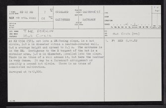 The Forkin, ND02NE 7, Ordnance Survey index card, page number 1, Recto