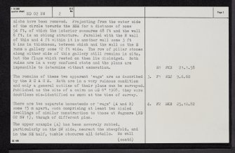 Morven, ND02NW 2, Ordnance Survey index card, page number 2, Verso