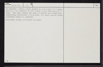 Wag, ND02NW 4, Ordnance Survey index card, page number 2, Verso