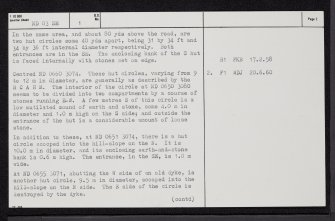 Braemore Lodge, ND03SE 1, Ordnance Survey index card, page number 2, Verso