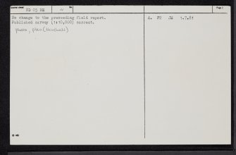 Sithean Buidhe, ND05NE 4, Ordnance Survey index card, page number 2, Verso