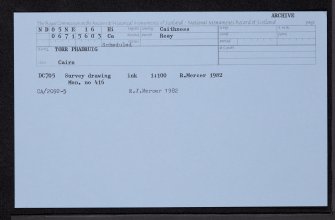 Torr Phadruig, ND05NE 16, Ordnance Survey index card, Recto